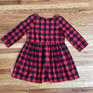 SHEIN Plaid Babydoll Dress